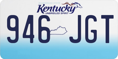KY license plate 946JGT