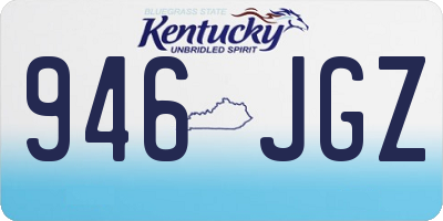 KY license plate 946JGZ