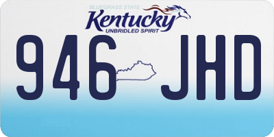 KY license plate 946JHD