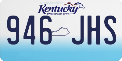 KY license plate 946JHS