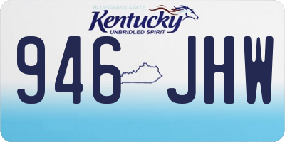 KY license plate 946JHW