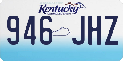 KY license plate 946JHZ