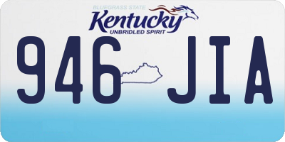 KY license plate 946JIA