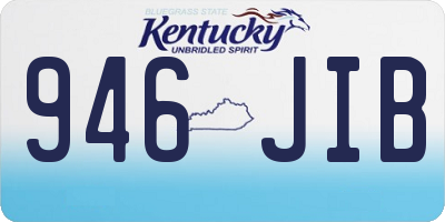 KY license plate 946JIB
