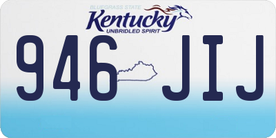 KY license plate 946JIJ