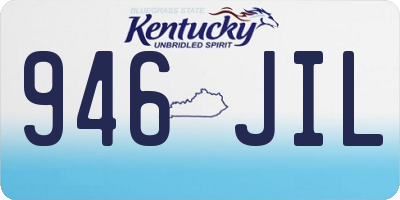 KY license plate 946JIL