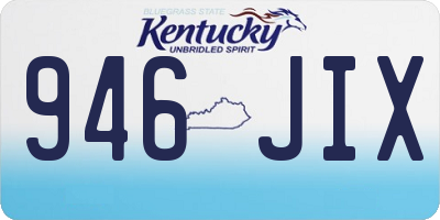 KY license plate 946JIX