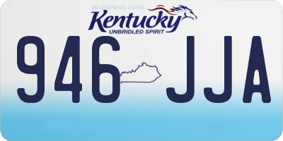 KY license plate 946JJA