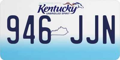 KY license plate 946JJN