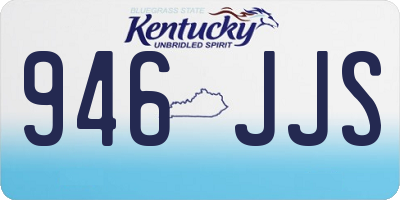 KY license plate 946JJS