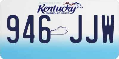 KY license plate 946JJW