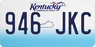 KY license plate 946JKC