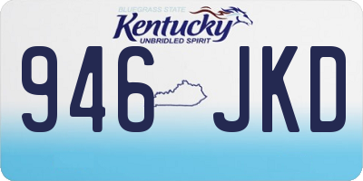 KY license plate 946JKD