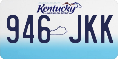 KY license plate 946JKK