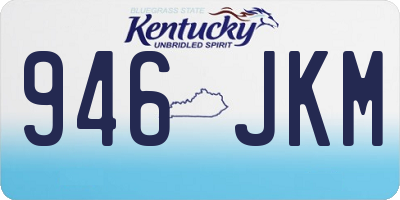 KY license plate 946JKM