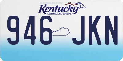 KY license plate 946JKN