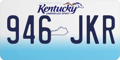 KY license plate 946JKR