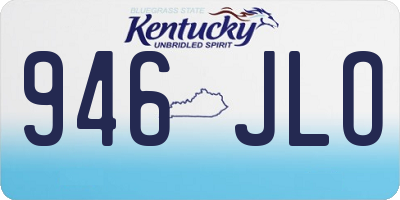 KY license plate 946JLO