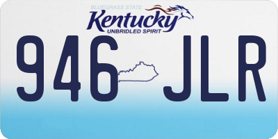 KY license plate 946JLR