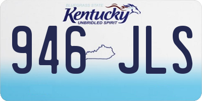 KY license plate 946JLS