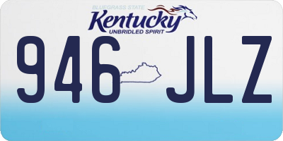 KY license plate 946JLZ