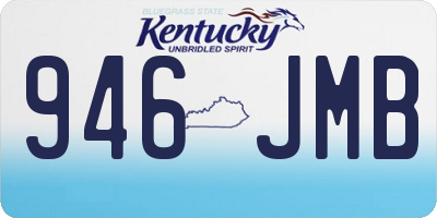 KY license plate 946JMB