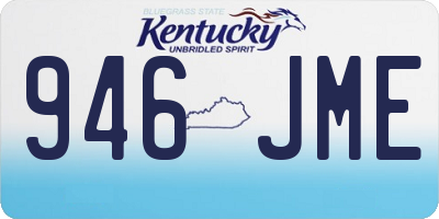 KY license plate 946JME