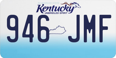 KY license plate 946JMF