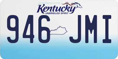 KY license plate 946JMI