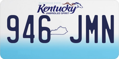 KY license plate 946JMN
