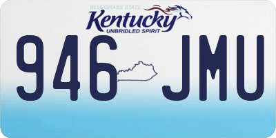 KY license plate 946JMU