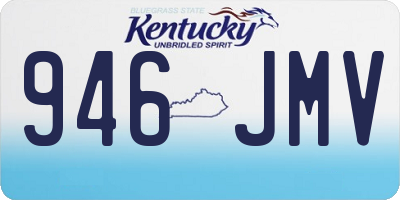 KY license plate 946JMV