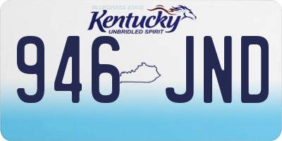KY license plate 946JND