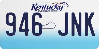 KY license plate 946JNK
