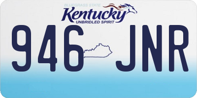 KY license plate 946JNR