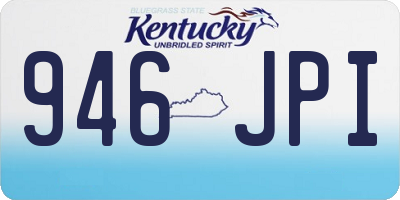 KY license plate 946JPI