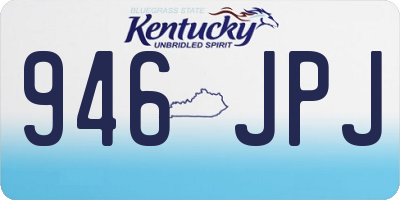 KY license plate 946JPJ