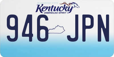 KY license plate 946JPN