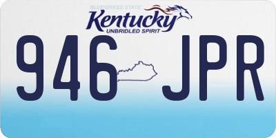 KY license plate 946JPR