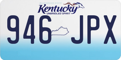 KY license plate 946JPX