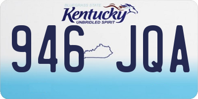 KY license plate 946JQA