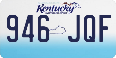 KY license plate 946JQF