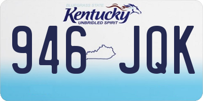 KY license plate 946JQK