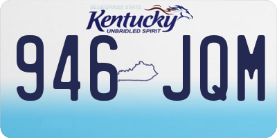 KY license plate 946JQM