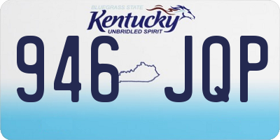 KY license plate 946JQP