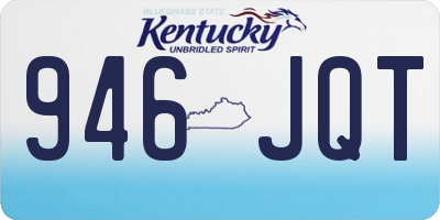 KY license plate 946JQT