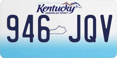 KY license plate 946JQV