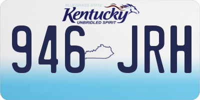 KY license plate 946JRH