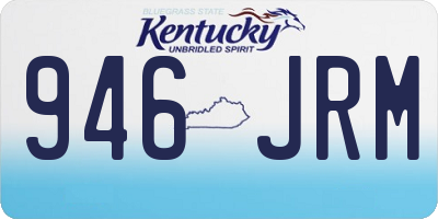 KY license plate 946JRM