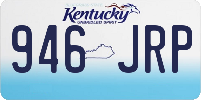 KY license plate 946JRP